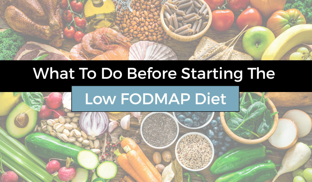 Flat lay of nutritious foods for gut health