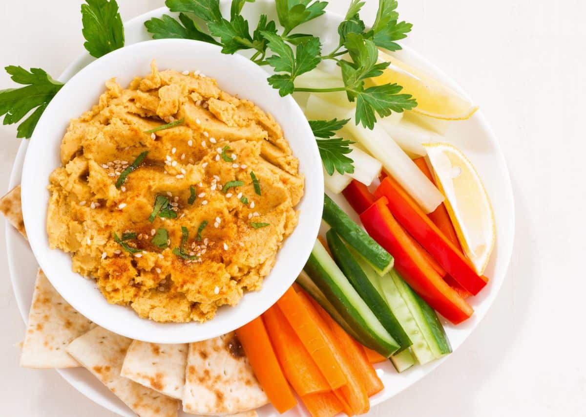 carrot and cumin dip for a low fodmap vegan bent box lunch