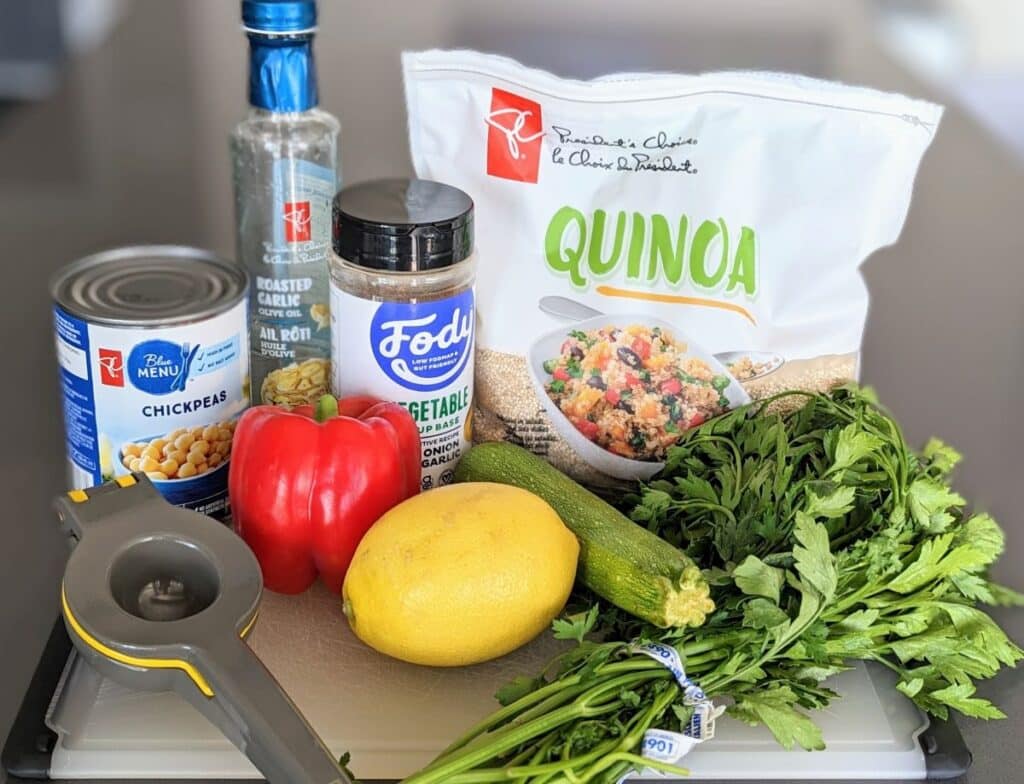 Easy, lemony, low FODMAP quinoa salad