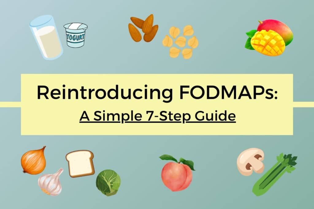 Images of high fodmap foods that can be used as challenge foods during the reintroduction phase of the low fodmap diet